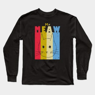 Mr Meaw Long Sleeve T-Shirt